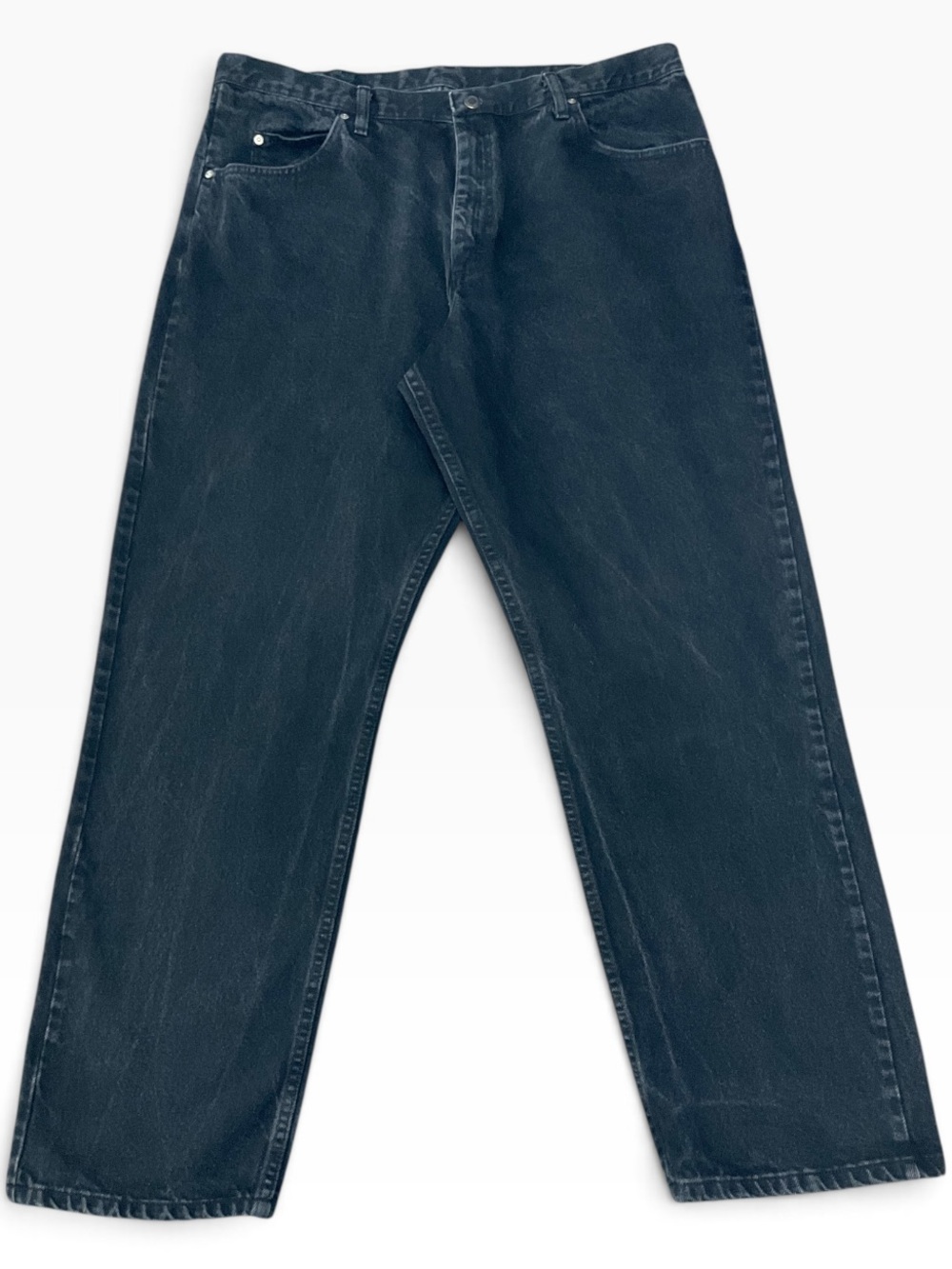 Wrangler Regular Fit Jeans Black Size 40 X 32